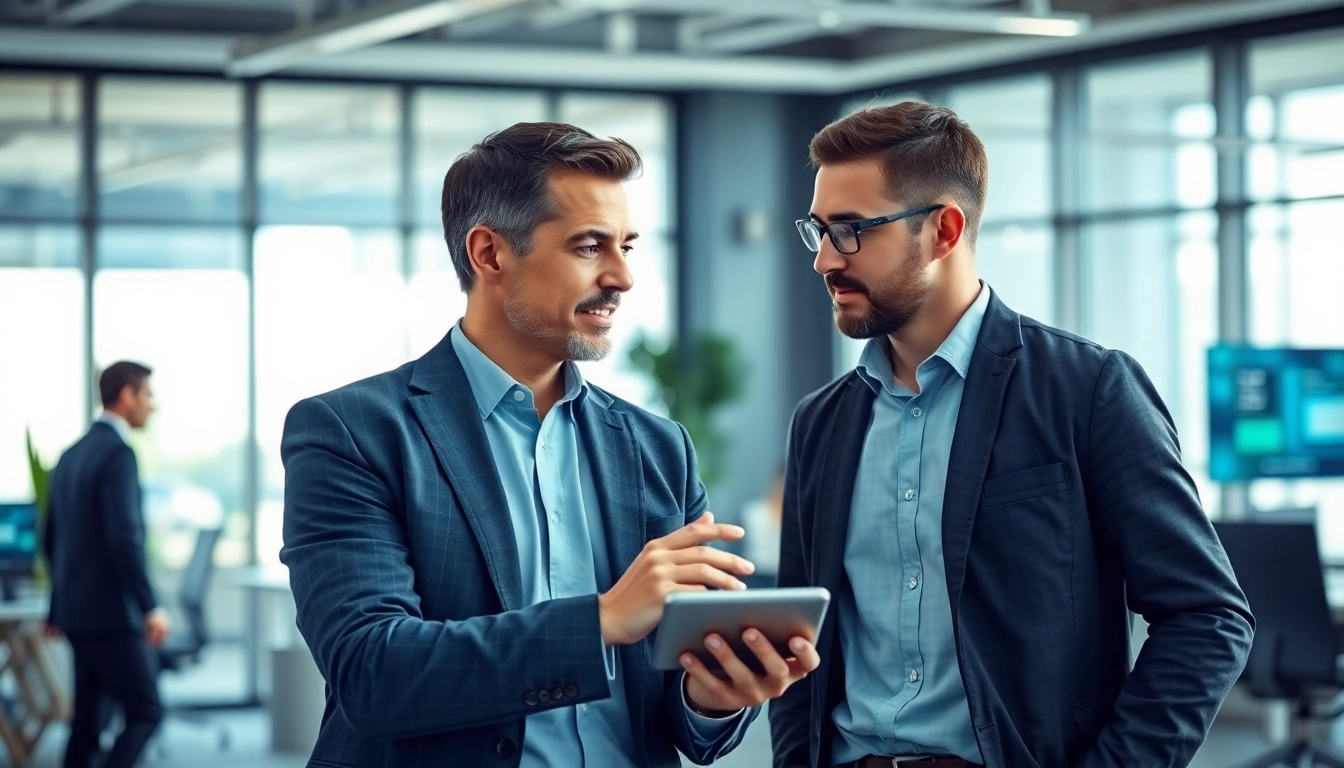 Headhunter IT berät erfolgreich Tech-Kandidaten in einem modernen Büro.