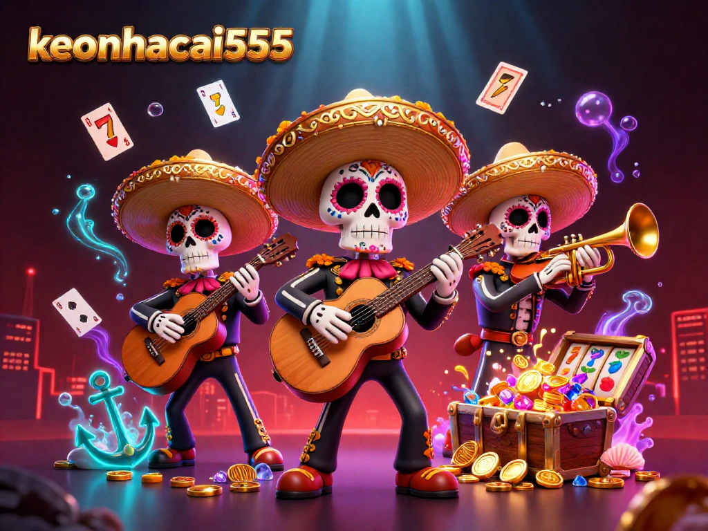 Get ready to spin and win with keonhacai555 in this vibrant casino scene bursting with life!