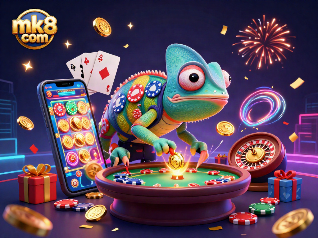 Win big with mk8 com as an enormous chameleon casino owner delights in a vibrant 3D gambling scene.