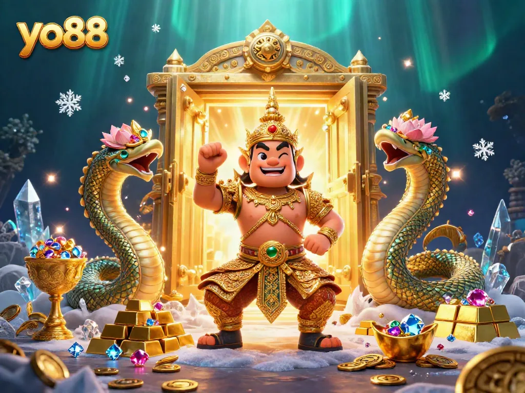 Engage in thrilling adventures with yo88, featuring a lively scene of 3D characters set in a vibrant casino atmosphere.