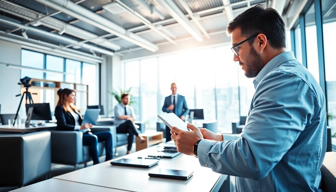 Headhunter Ingenieure bemerken Ingenieure in einer modernen Büroumgebung, die kreativ zusammenarbeiten.