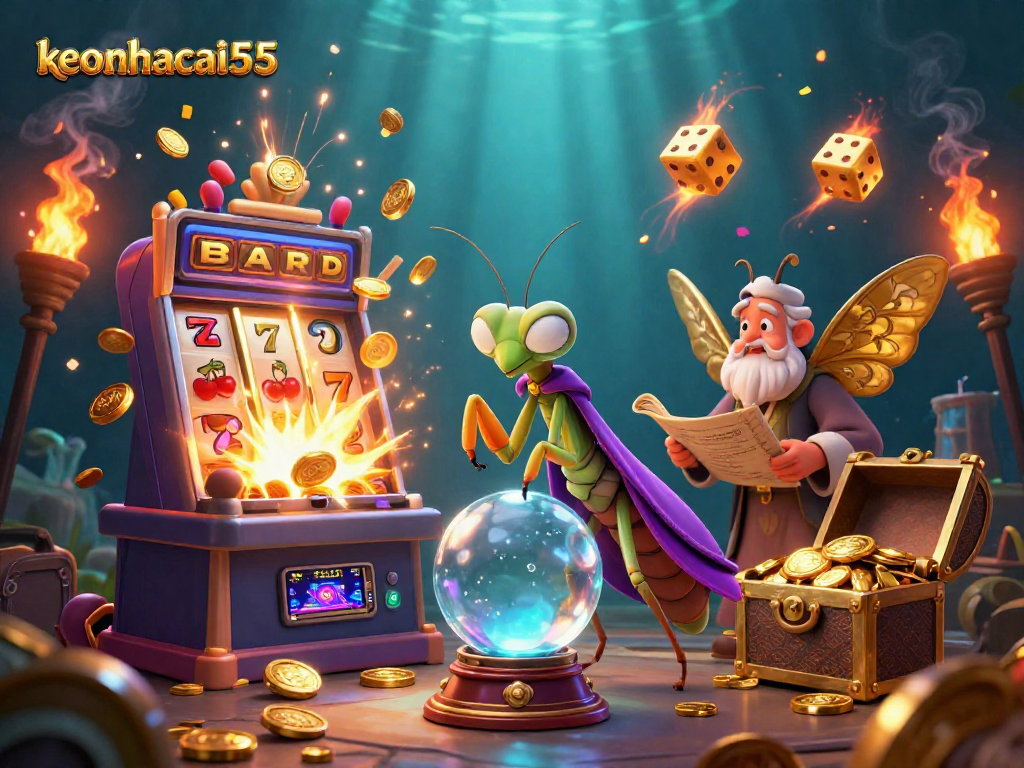 Engage with keonhacai55 in vibrant casino adventures with a 3D cartoon fortune teller and more!