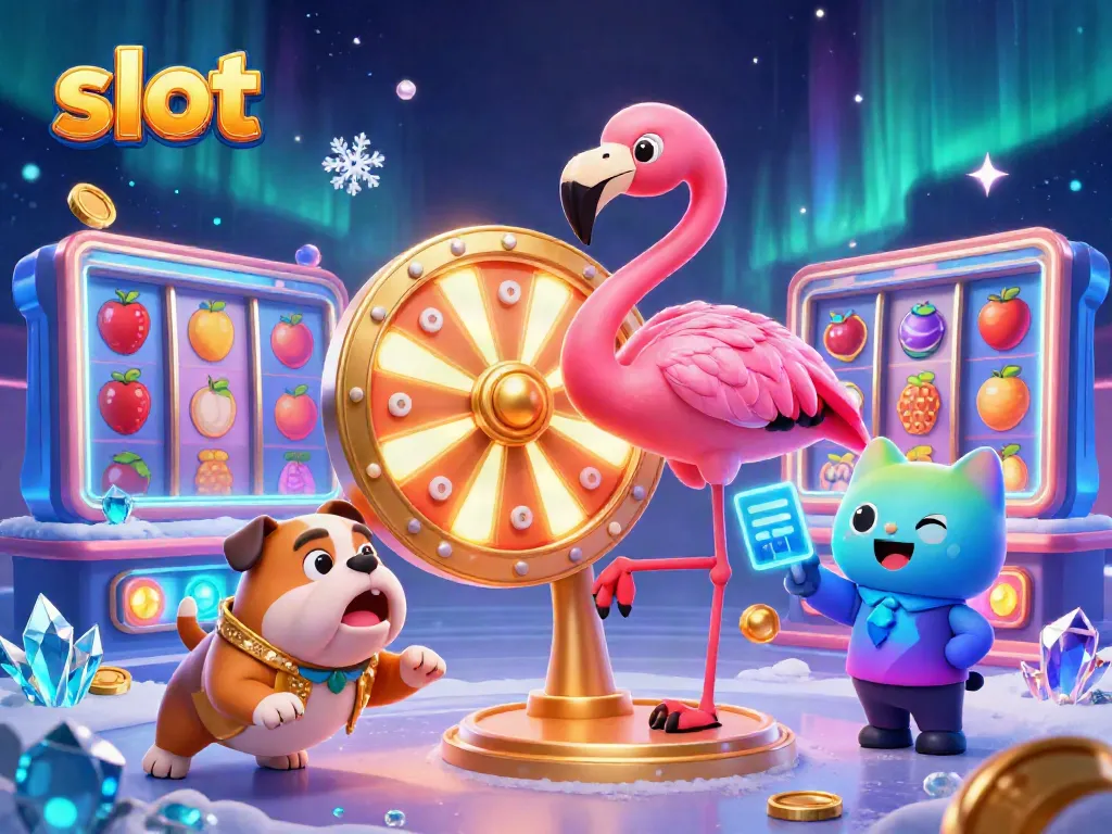 Spin the slot reels of excitement as a colorful scene bursts with prizes, energy, and fun!