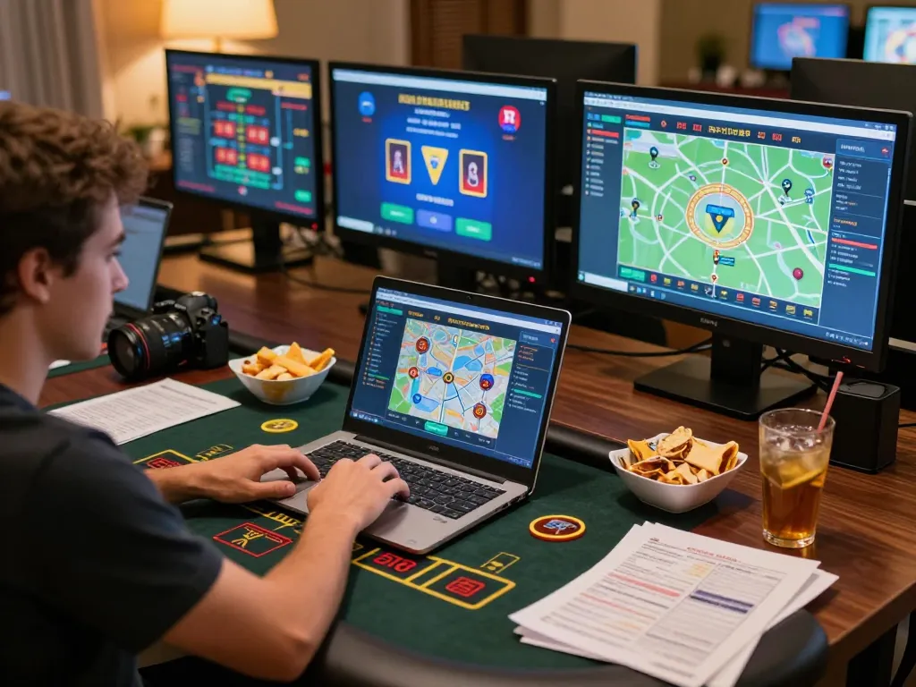 Engaged player enjoying live dealer blackjack on dn88.com from home with cozy setup.