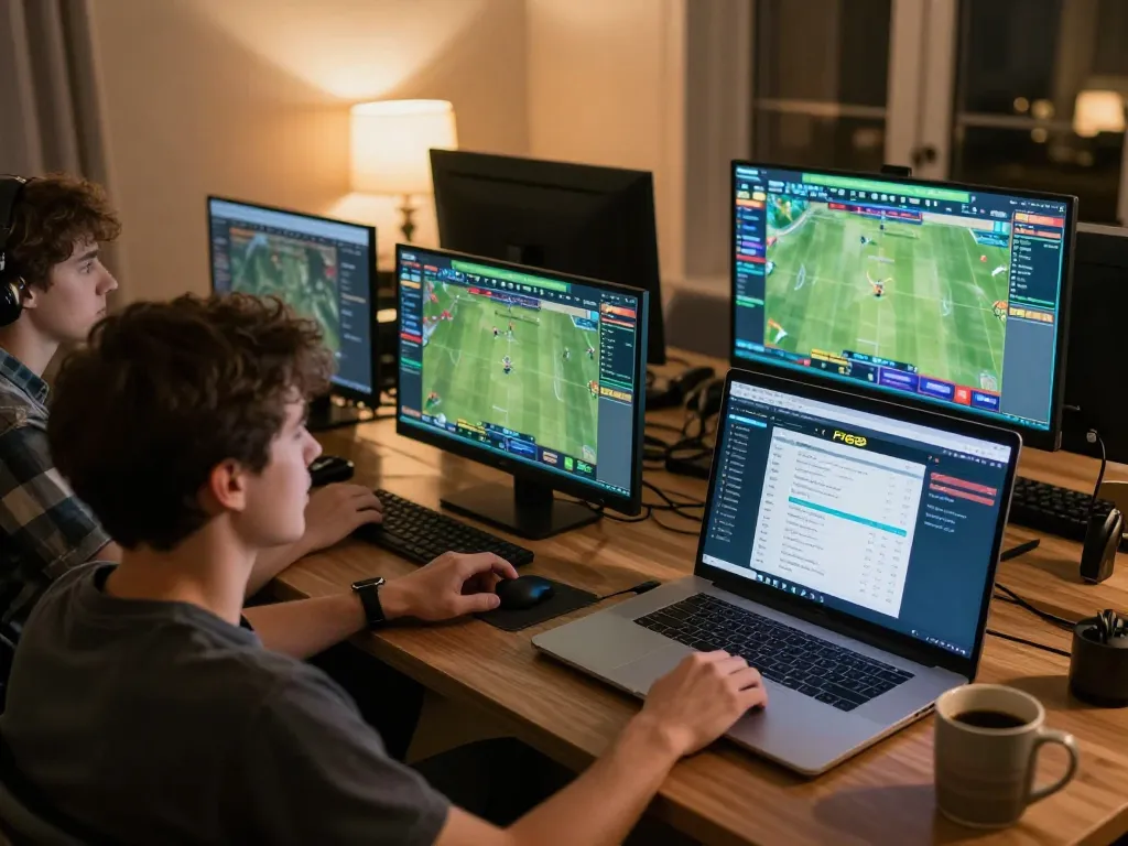 Engaging in strategic betting on F168 using multiple screens at home for sports.