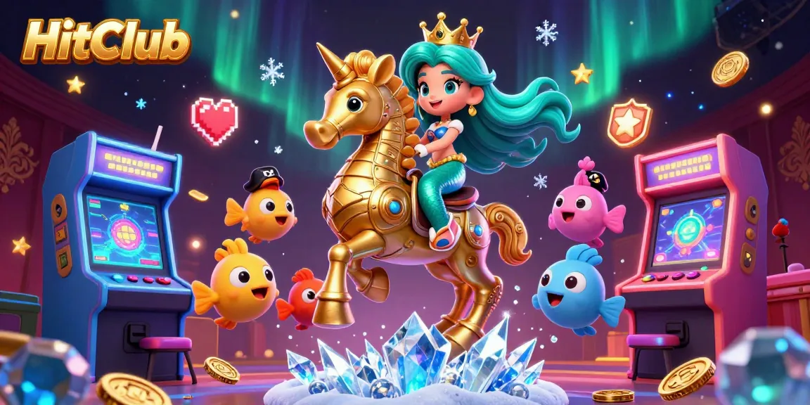 Celebrate casino victories with HitClub’s vibrant 3D illustration of magical gaming adventures.