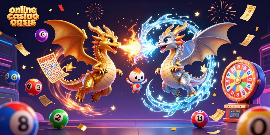 Experience the excitement of online casino ohne oasis with dynamic dragons and vibrant gaming elements.