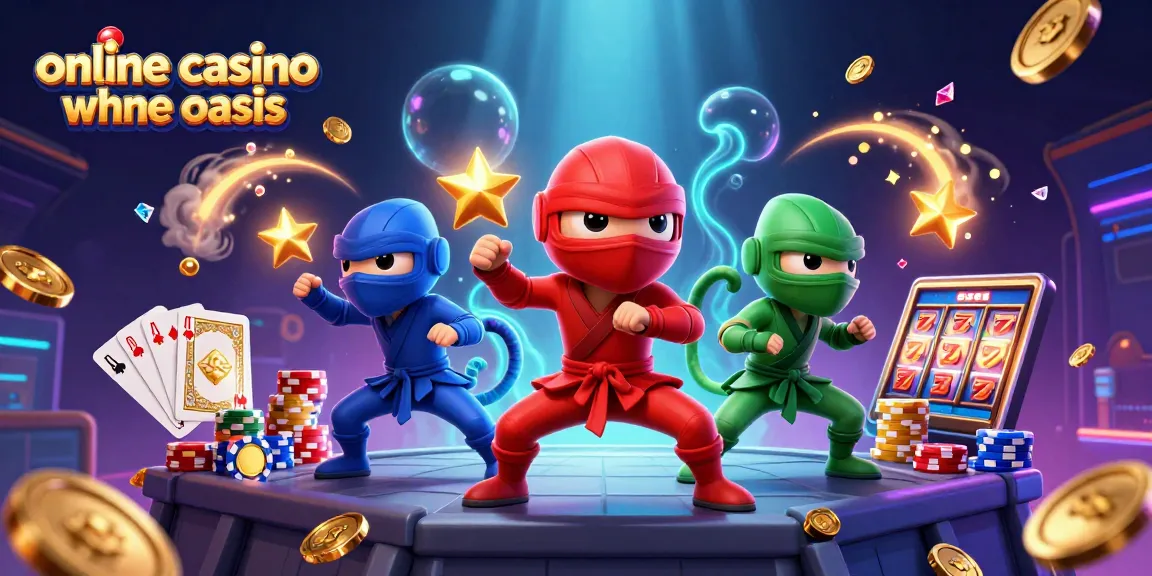Experience fun with online casino ohne oasis using ninja chameleons surrounded by vibrant casino elements.