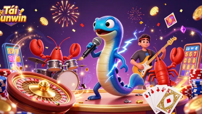 Engage in thrilling games at Tải Sunwin with an electric eel DJ, lobster drummer, and seahorse guitarist.